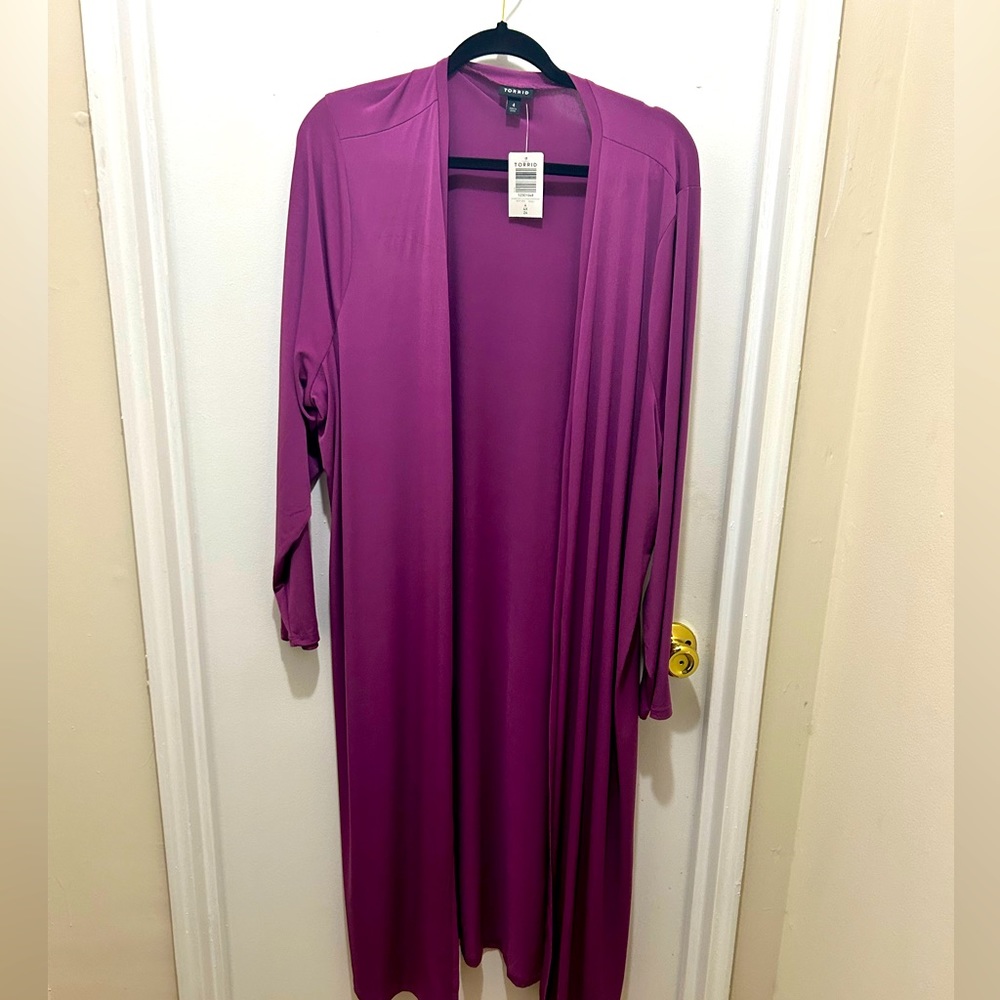 Purple Duster Sweater